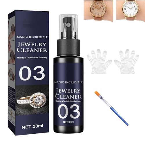 Jewellery Cleaner,Jewelry Cleaner Solution,Quick Jewelry Cleaning Spray,Instant Shine Jewelry Cleaner Spray,Silver Jewelry Cleaner Solution Dip,Restores Shine and Brilliance to Jewelry