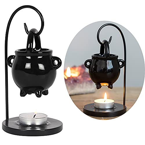 RAJX Hanging Cauldron Wax Melt Burners, for Mum, Essential Oils and Fragrance Scented Melter, Aromatherapy Ornaments for Home Decor, Living Room, Witchcraft