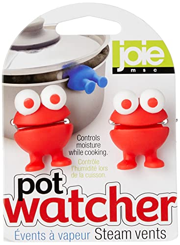Joie Kitchen Gadgets 49033 Joie Pot Watchers Pan Steam Vents-Pack of 2, Silicone, Assorted Color